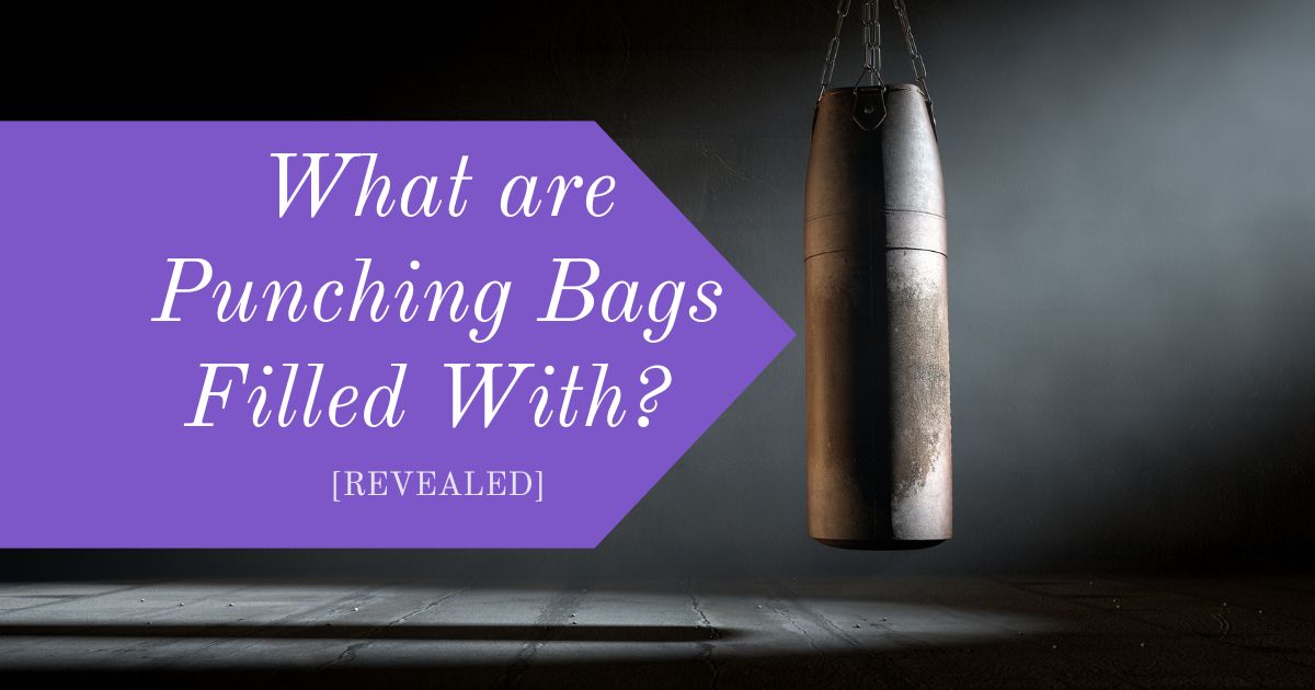 what are punching bags filled with