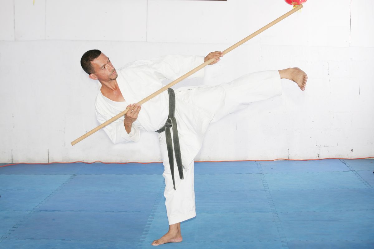 Man in Shotokan karate